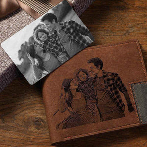 Personalized Wallet Photo Card – Custom Black & White Picture Insert - Customise Now