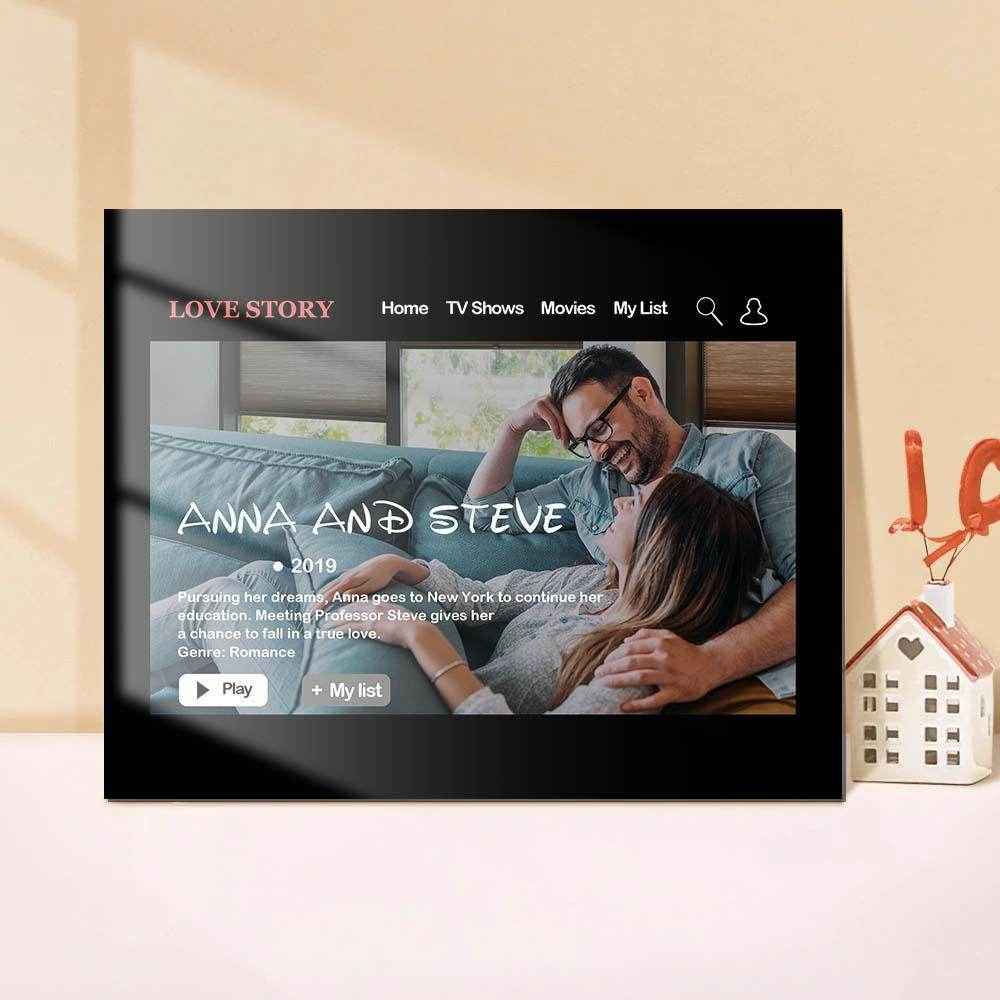 Custom Movie Poster Plaque – Personalized Photo & Text Gift for Her - Customise Now
