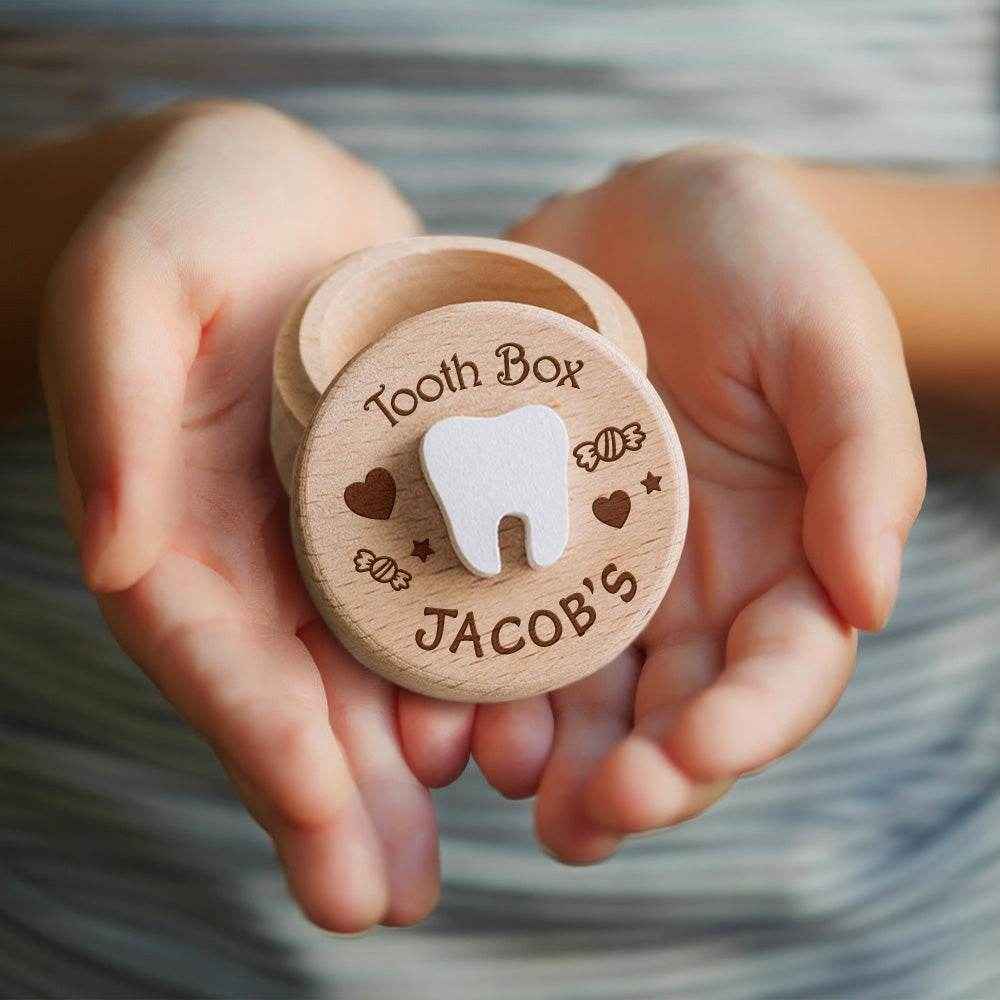 Custom Engraved Tooth Fairy Box – Personalized Keepsake Gift for Baby - Customise Now