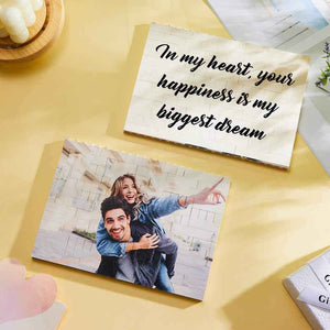 Personalized Horizontal Rectangle Photo Brick – Custom Building Block Gift - Customise Now