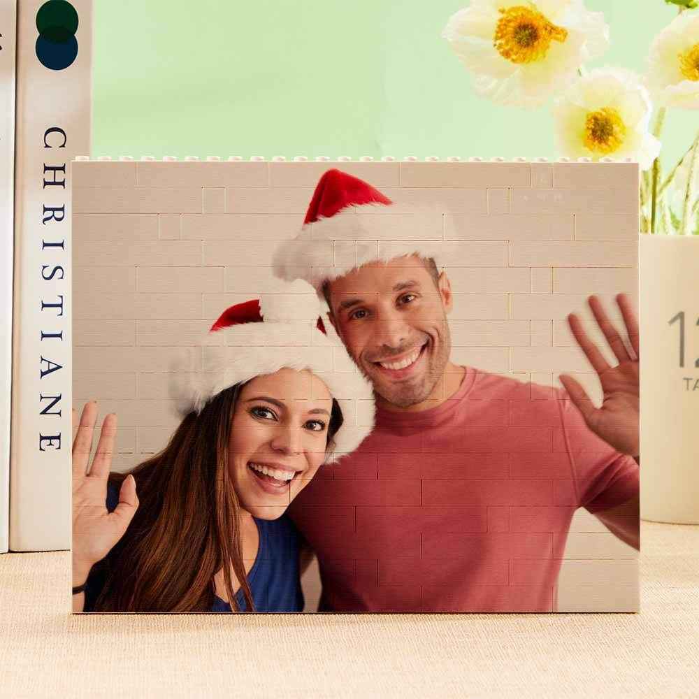 Personalized Horizontal Rectangle Photo Brick – Custom Building Block Gift - Customise Now