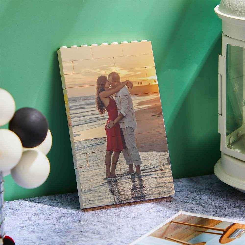 Personalized Vertical Rectangle Photo Brick – Custom Building Block Gift - Customise Now