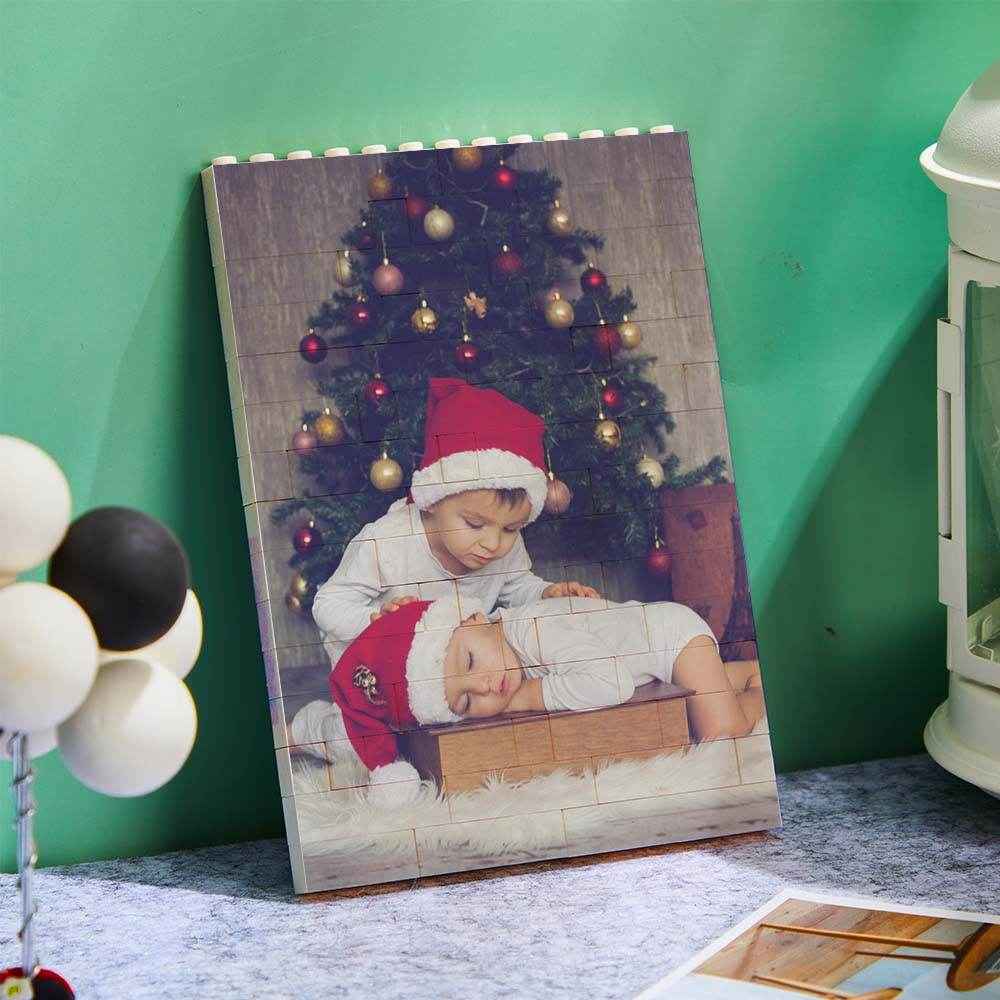 Personalized Vertical Rectangle Photo Brick – Custom Building Block Gift - Customise Now