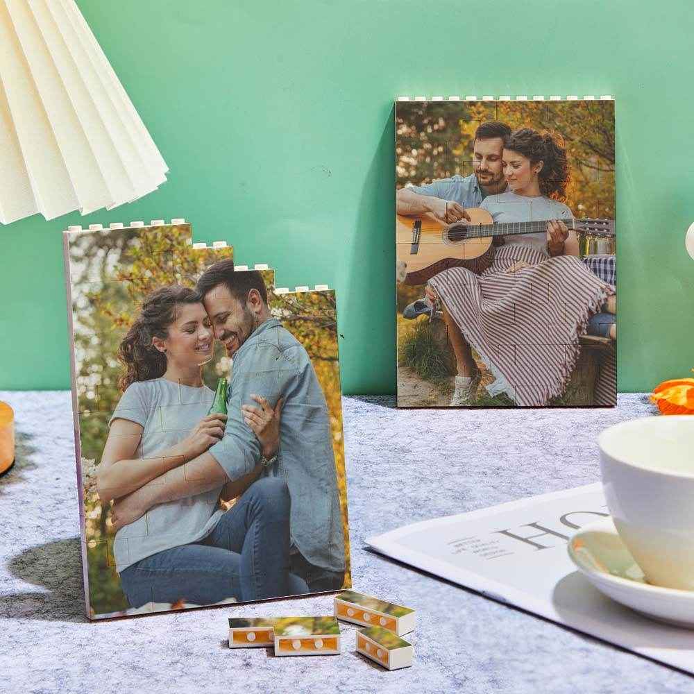 Personalized Vertical Rectangle Photo Brick – Custom Building Block Gift - Customise Now