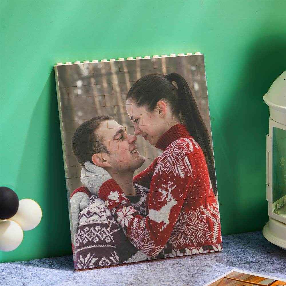 Personalized Vertical Rectangle Photo Brick – Custom Building Block Gift - Customise Now