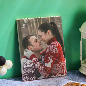 Personalized Vertical Rectangle Photo Brick – Custom Building Block Gift - Customise Now