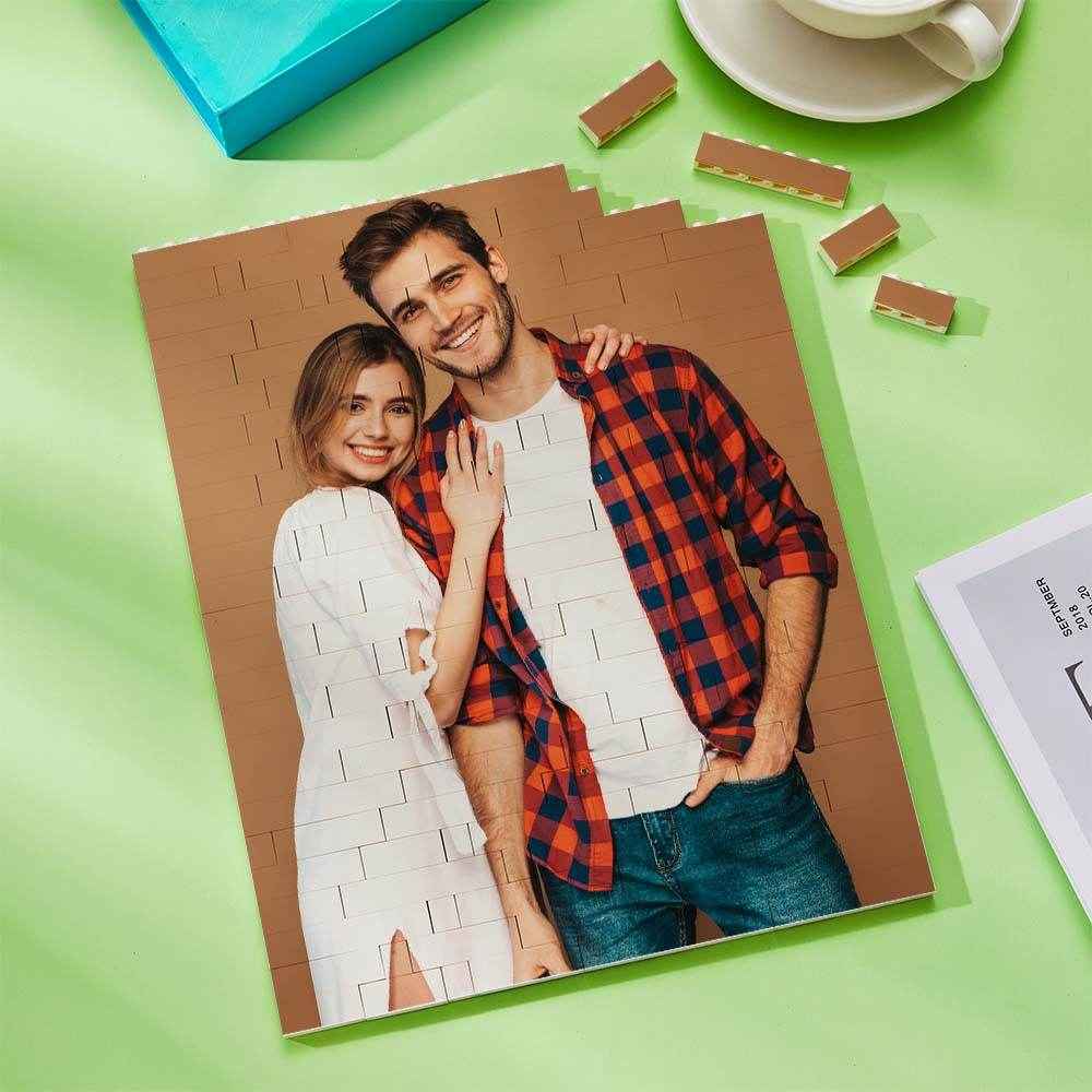 Personalized Vertical Rectangle Photo Brick – Custom Building Block Gift - Customise Now