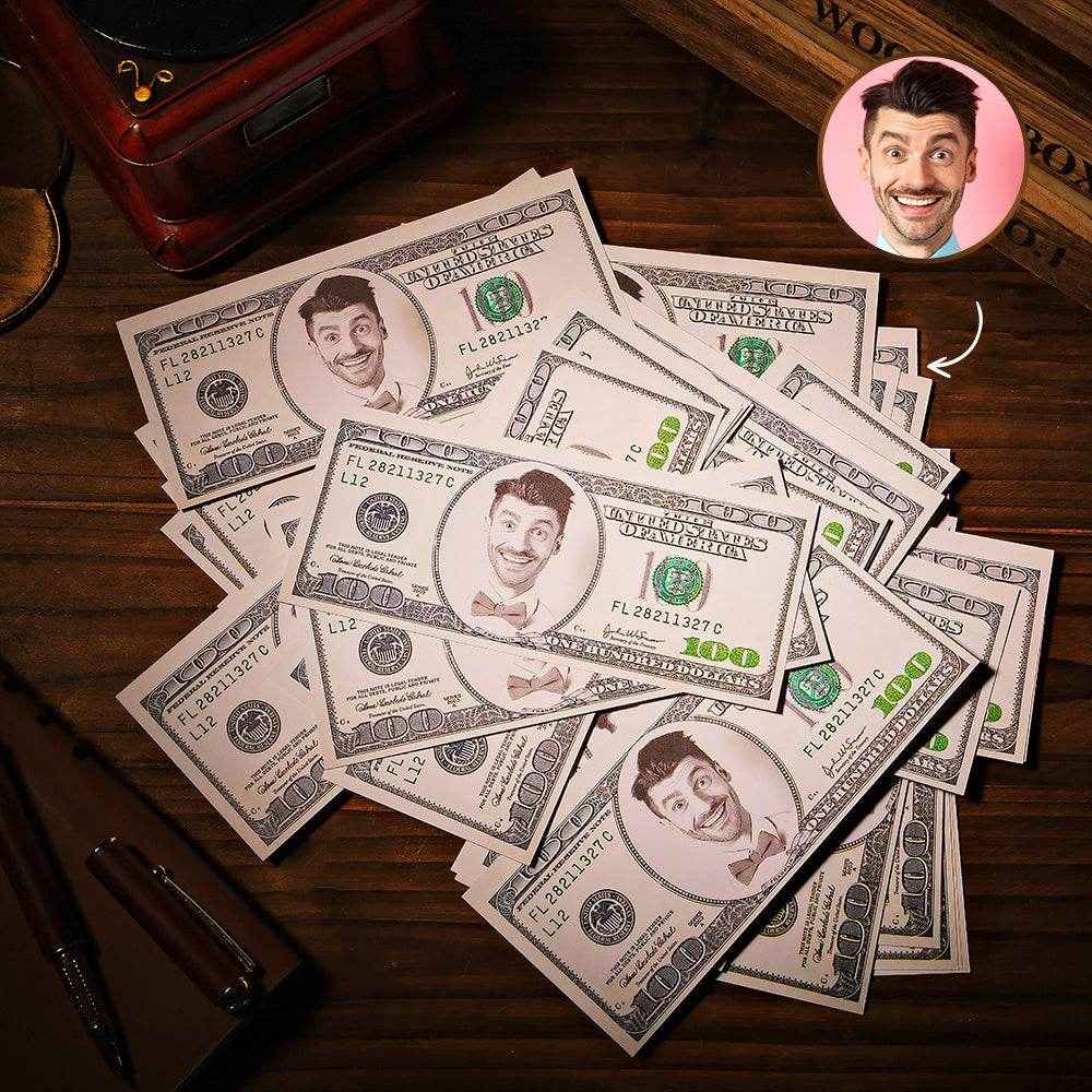 Custom Money Paper Cash Toy – Prop Money for Parties & Games (20 / 30 / 40 / 50 pcs) - Customise Now