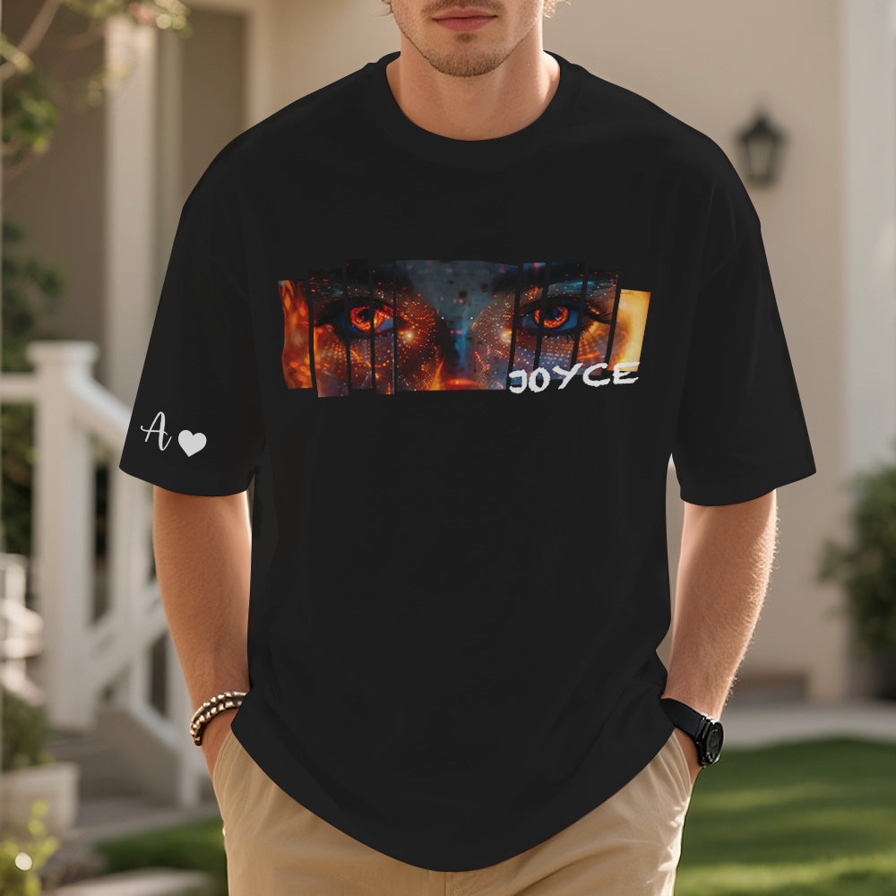 Custom Eyes Shirt Girlfriend Eyes Tee Personalized Photo and Name Original Image Effect