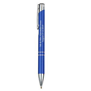 Personalized Metallic Name Pens – Set of 12 Custom Office Pens - Customise Now