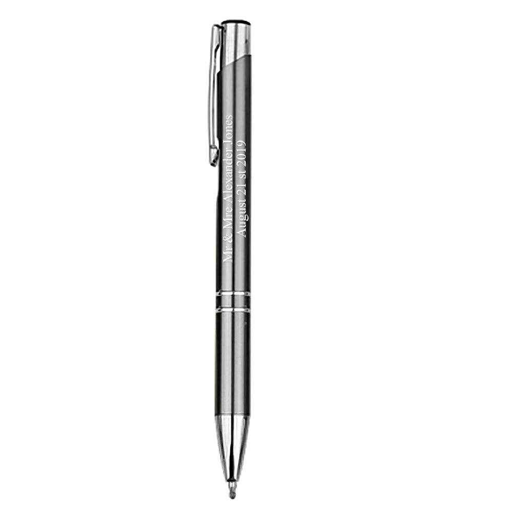 Personalized Metallic Name Pens – Set of 12 Custom Office Pens - Customise Now