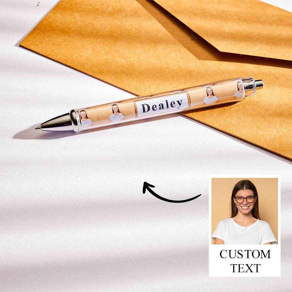 Personalized Photo & Text Ballpoint Pen – Custom Back-to-School Gift - Customise Now