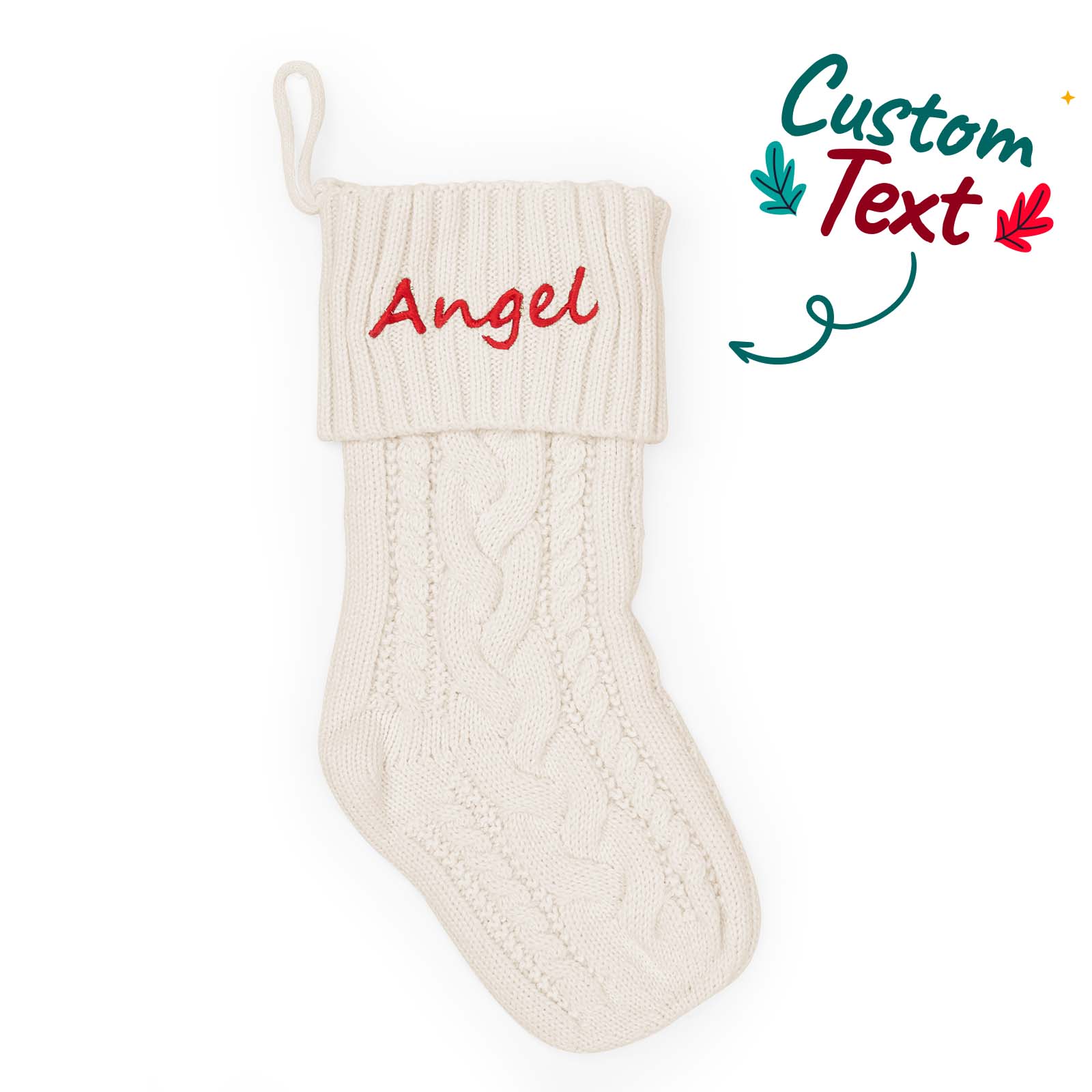 Personalized Christmas Stocking – Custom Embroidered Holiday Décor
