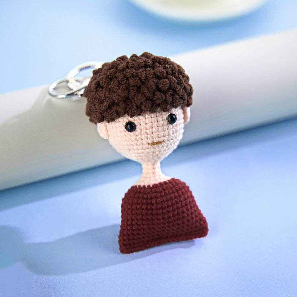 Cute Custom Crochet Doll Keychain – Soft Mini Plush for Bags & Keys - Customise Now