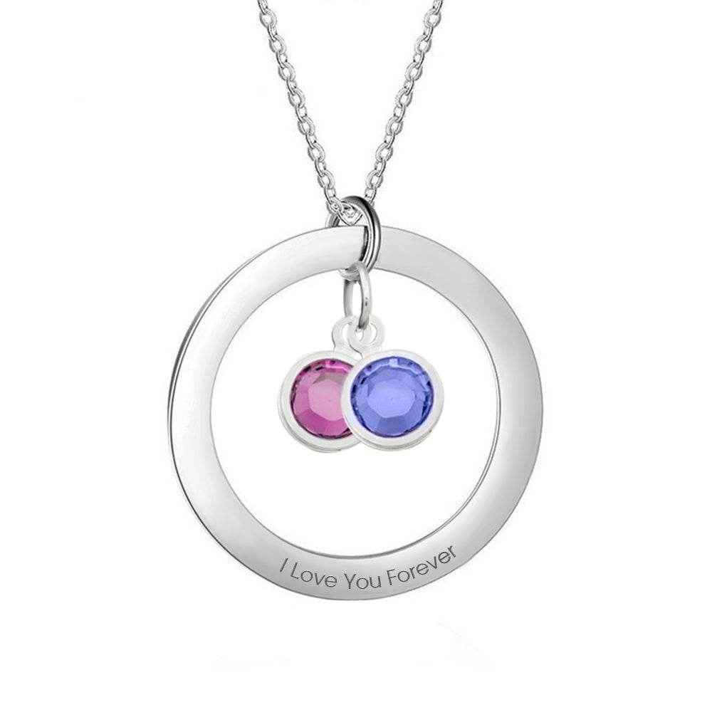 Personalized Birthstone Necklace – Custom Jewelry with 1–4 Stones - Customise Now