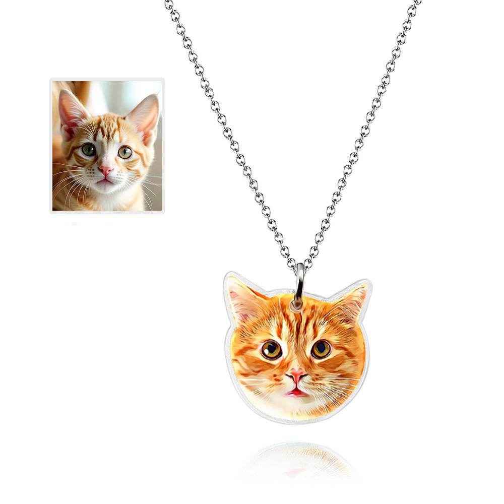 Personalized Pet Portrait Necklace – Custom Jewelry Gift for Pet Lovers - Customise Now