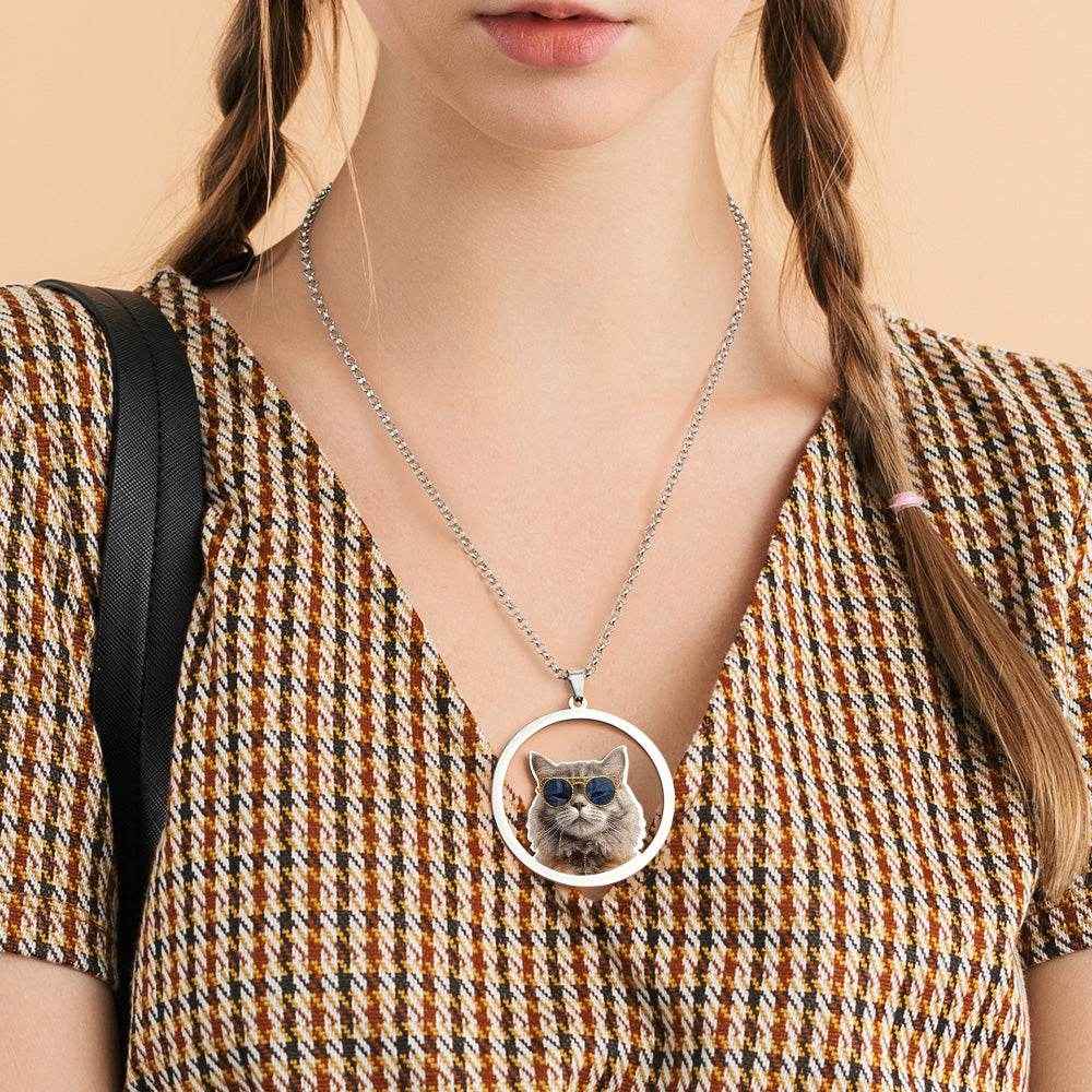 Personalized Pet Photo Necklace – Custom Jewelry Gift for Pet Lover - Customise Now