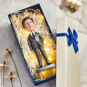 Customizable Bobblehead Figure – Engraved Text & Full Body Customization - Customise Now
