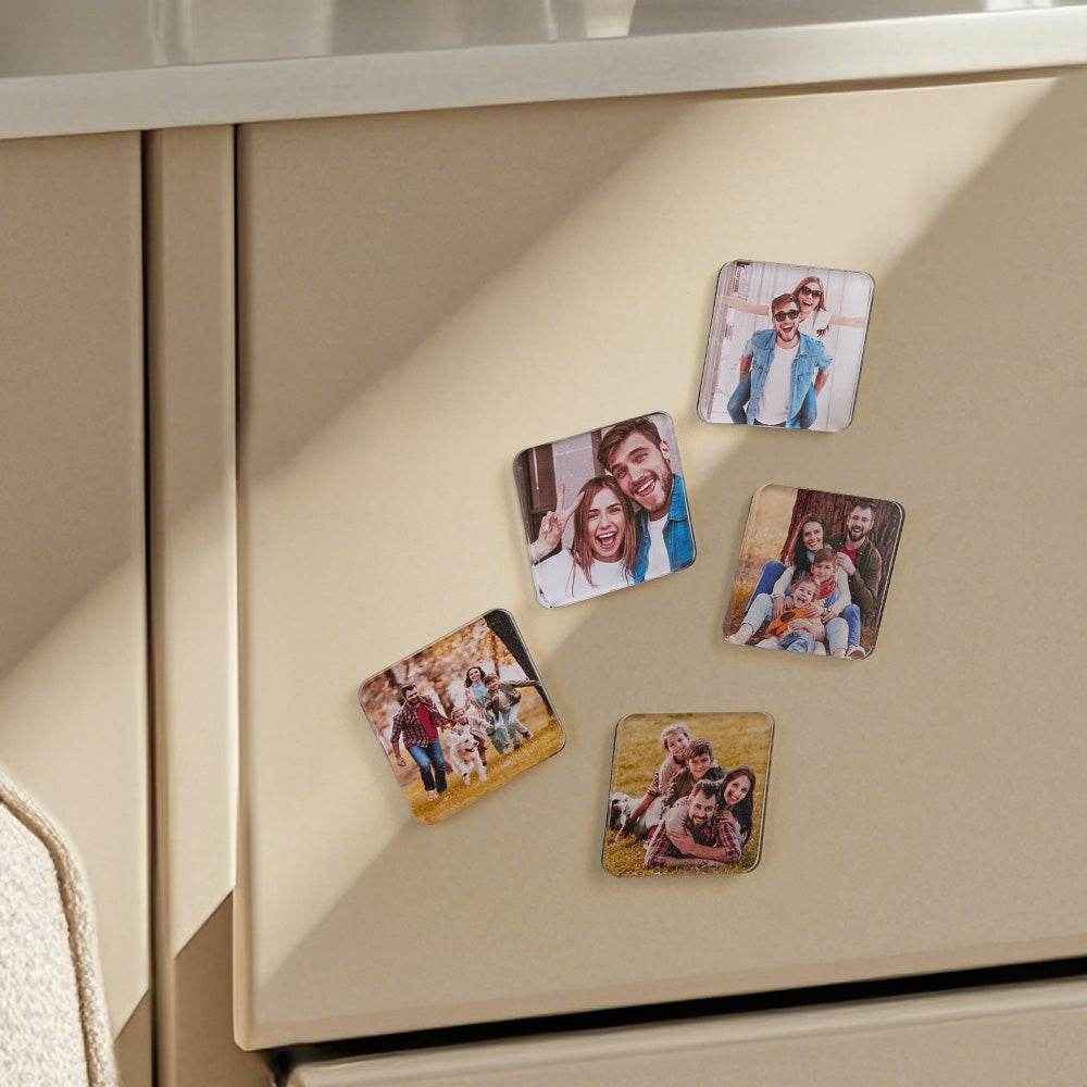 Personalized Fridge Magnets – Custom Acrylic Photo Squares - Customise Now