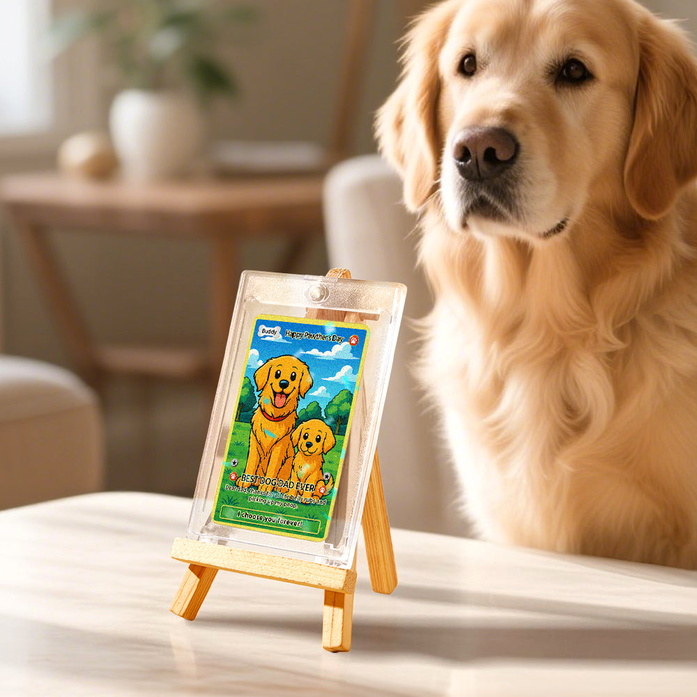 Custom Pet Pokémon Card – Personalized Photo & Text Poke Card Gift for Dog & Cat Lovers